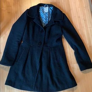 Tulle Black Pea Coat maternity small